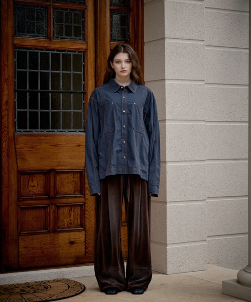 CASPER JOHN(キャスパージョン)の「Fade velor pants/フェードベロアパンツ(その他パンツ・メンズ・ブラック/ブラウン・X-SMALL/LARGE/MEDIUM/SMALL)」の7枚目の写真