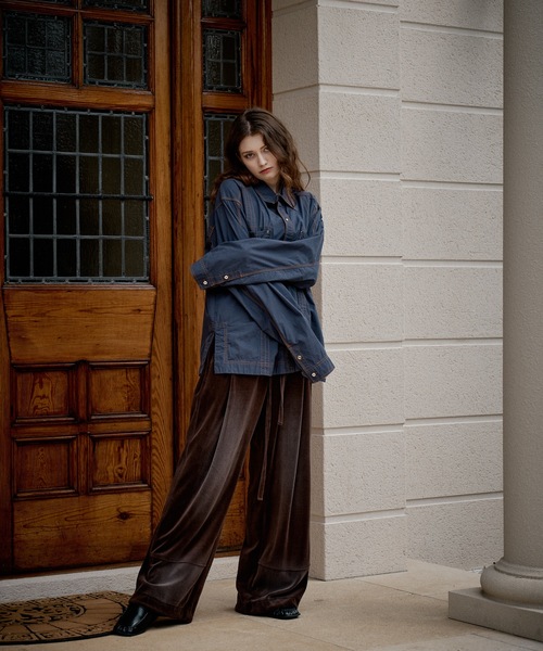 CASPER JOHN(キャスパージョン)の「Fade velor pants/フェードベロアパンツ(その他パンツ・メンズ・ブラック/ブラウン・X-SMALL/LARGE/MEDIUM/SMALL)」の8枚目の写真