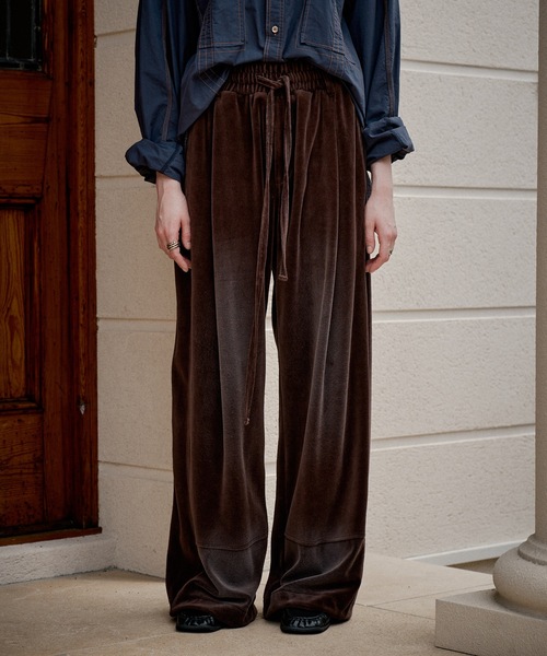 CASPER JOHN(キャスパージョン)の「Fade velor pants/フェードベロアパンツ(その他パンツ・メンズ・ブラック/ブラウン・X-SMALL/LARGE/MEDIUM/SMALL)」の3枚目の写真