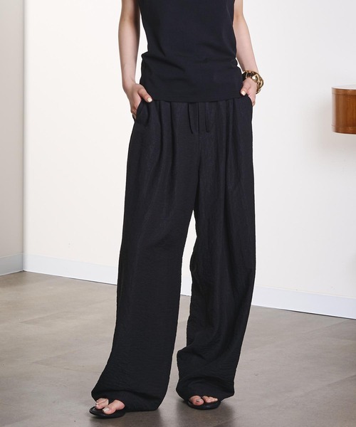 ROSE BUD(ローズバッド)の「EASY NATURAL PANTS(その他パンツ・レディース・ブラック/ブラウン/ピンク・S/M)」の1枚目の写真