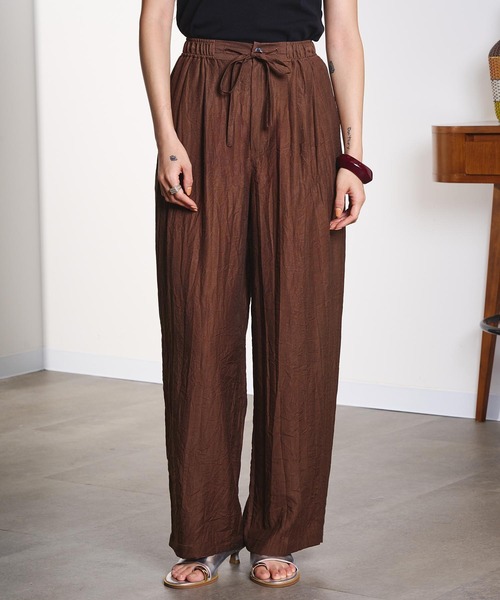 ROSE BUD(ローズバッド)の「EASY NATURAL PANTS(その他パンツ・レディース・ブラック/ブラウン/ピンク・S/M)」の4枚目の写真