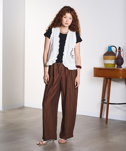 ROSE BUD(ローズバッド)の「EASY NATURAL PANTS(その他パンツ・レディース・ブラック/ブラウン/ピンク・S/M)」の7枚目の写真