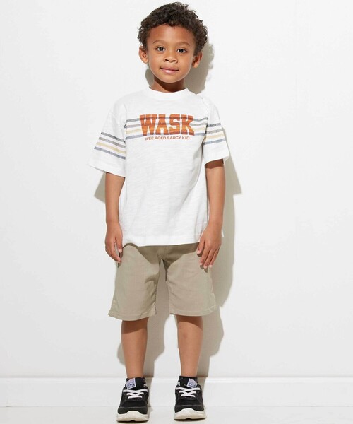 WASK(ワスク)の「5分丈 配色スリットパンツ(110~160cm)(その他パンツ・キッズ・ベージュ/ブラック・140cm/160cm/150cm/130cm)」の5枚目の写真