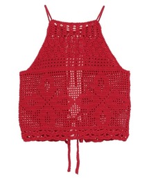 CROCHET CAMI KNIT TOPS 10106-2333