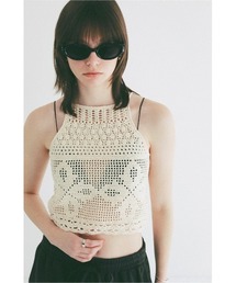 CLANE | CROCHET CAMI KNIT TOPS 10106-2333(ニット/セーター)