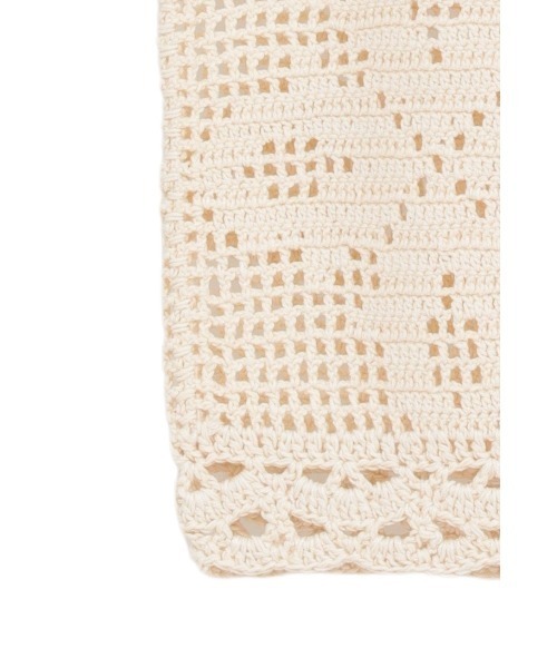 CLANE（クラネ）の「CROCHET CAMI KNIT TOPS 10106-2333（ニット/セーター・レディース・オフホワイト/レッド・FREE）」の13枚目の写真