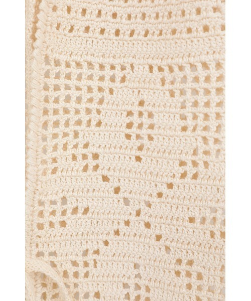 CLANE（クラネ）の「CROCHET CAMI KNIT TOPS 10106-2333（ニット/セーター・レディース・オフホワイト/レッド・FREE）」の15枚目の写真