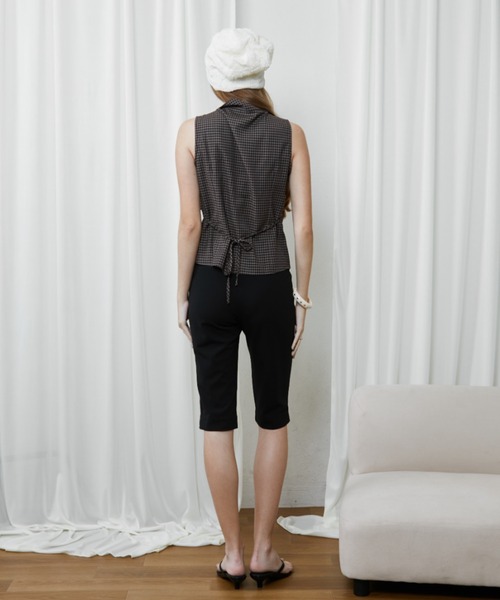 Rohwel（ローウェル）の「Side Slit Capri Pants / サイドスリットカプリパンツ（その他パンツ・レディース・ブラック・MEDIUM/SMALL）」の4枚目の写真