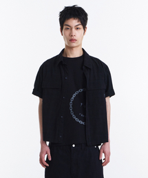 KICHUL（キチョル）の「Grain Crop Check Shirt (Black)（シャツ/ブラウス）」