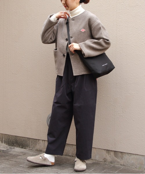 DANTON(ダントン)の「DANATON/ダントン イージーパンツ EASY PANTS DT-E0212 CNO(チノパンツ・レディース・ベージュ/ネイビー・38)」の8枚目の写真