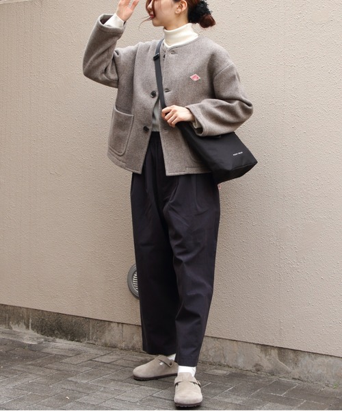 DANTON(ダントン)の「DANATON/ダントン イージーパンツ EASY PANTS DT-E0212 CNO(チノパンツ・レディース・ベージュ/ネイビー・38)」の9枚目の写真
