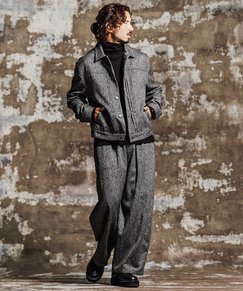 Jih Nunc(ジーヌンク)の「mlt5764- 指ぬき付き起毛タートルネックカットソー(JIH-R1199)(Tシャツ/カットソー・メンズ・ベージュ/ブラック/ワイン・L/M/S)」の15枚目の写真