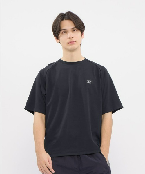 UMBRO(アンブロ)の「umbro/アンブロ ダンボールニットオーバーサイズ半袖シャツ(Tシャツ/カットソー・メンズ・ネイビー/オフホワイト/グレイッシュブルー・S/L/O/M)」の14枚目の写真