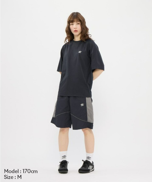 UMBRO(アンブロ)の「umbro/アンブロ ダンボールニットオーバーサイズ半袖シャツ(Tシャツ/カットソー・メンズ・ネイビー/オフホワイト/グレイッシュブルー・S/L/O/M)」の19枚目の写真