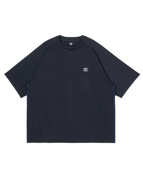 UMBRO(アンブロ)の「umbro/アンブロ ダンボールニットオーバーサイズ半袖シャツ(Tシャツ/カットソー・メンズ・ネイビー/オフホワイト/グレイッシュブルー・S/L/O/M)」の21枚目の写真