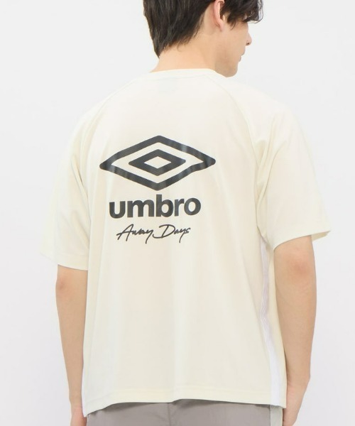 UMBRO(アンブロ)の「umbro/アンブロ ダンボールニットオーバーサイズ半袖シャツ(Tシャツ/カットソー・メンズ・ネイビー/オフホワイト/グレイッシュブルー・S/L/O/M)」の5枚目の写真