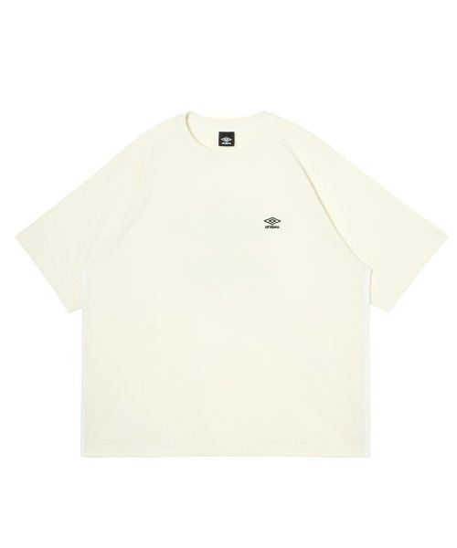 UMBRO(アンブロ)の「umbro/アンブロ ダンボールニットオーバーサイズ半袖シャツ(Tシャツ/カットソー・メンズ・ネイビー/オフホワイト/グレイッシュブルー・S/L/O/M)」の11枚目の写真