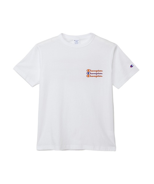 Champion(チャンピオン)の「【Champion/チャンピオン】メンズ ベーシック ショートスリーブTシャツ(Tシャツ/カットソー・メンズ・グレー/ブラック/オリーブ/ホワイト・LARGE/X-LARGE/MEDIUM)」の2枚目の写真