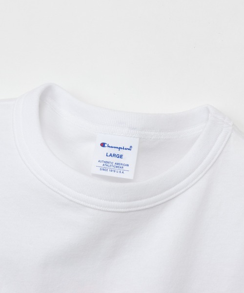 Champion(チャンピオン)の「【Champion/チャンピオン】メンズ ベーシック ショートスリーブTシャツ(Tシャツ/カットソー・メンズ・グレー/ブラック/オリーブ/ホワイト・LARGE/X-LARGE/MEDIUM)」の19枚目の写真