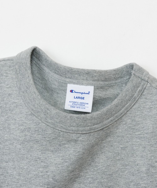 Champion(チャンピオン)の「【Champion/チャンピオン】メンズ ベーシック ショートスリーブTシャツ(Tシャツ/カットソー・メンズ・グレー/ブラック/オリーブ/ホワイト・LARGE/X-LARGE/MEDIUM)」の14枚目の写真