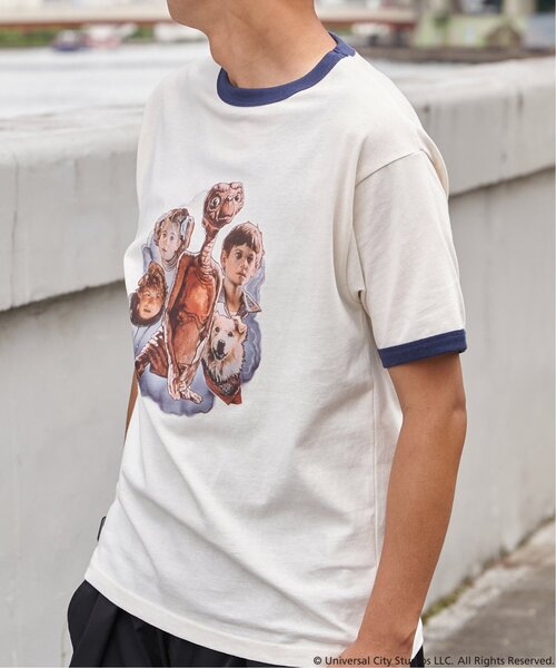 VENCEEXCHANGE（ヴァンスエクスチェンジ）の「『 E.T. 』デザイン リンガーTシャツ（Tシャツ/カットソー・メンズ・グレー/レッド/ネイビー・M/L/LL/S）」の7枚目の写真