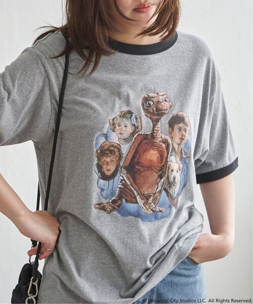 VENCEEXCHANGE（ヴァンスエクスチェンジ）の「『 E.T. 』デザイン リンガーTシャツ（Tシャツ/カットソー・メンズ・グレー/レッド/ネイビー・M/L/LL/S）」の11枚目の写真