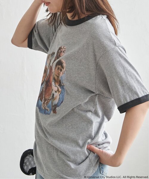 VENCEEXCHANGE（ヴァンスエクスチェンジ）の「『 E.T. 』デザイン リンガーTシャツ（Tシャツ/カットソー・メンズ・グレー/レッド/ネイビー・M/L/LL/S）」の12枚目の写真