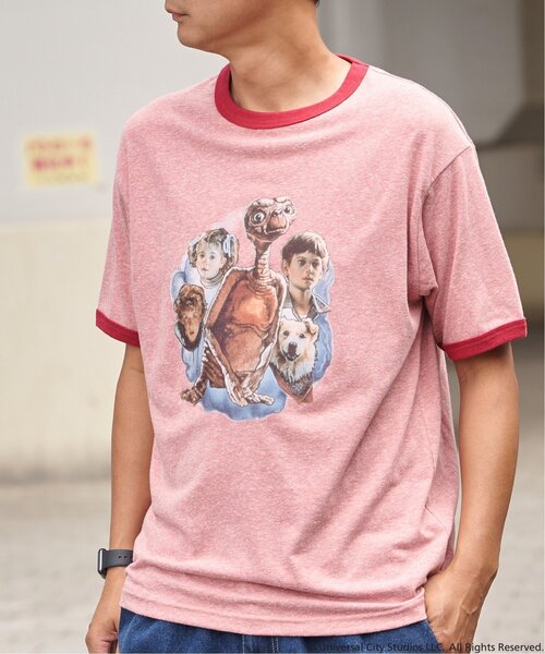 VENCEEXCHANGE（ヴァンスエクスチェンジ）の「『 E.T. 』デザイン リンガーTシャツ（Tシャツ/カットソー・メンズ・グレー/レッド/ネイビー・M/L/LL/S）」の16枚目の写真