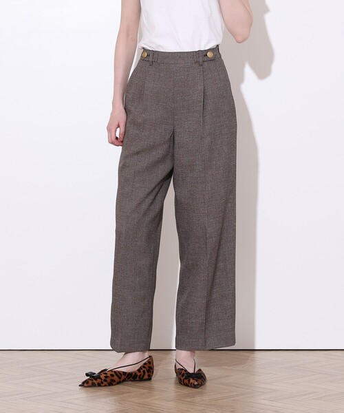 allureville(アルアバイル)の「PLUM MIX タックパンツ(その他パンツ・レディース・ブラウン系その他・2/1)」の1枚目の写真
