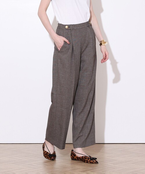 allureville(アルアバイル)の「PLUM MIX タックパンツ(その他パンツ・レディース・ブラウン系その他・2/1)」の2枚目の写真