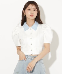 AND COUTURE（アンドクチュール）の「バルーンスリーブポンチジャケット（スーツジャケット）」
