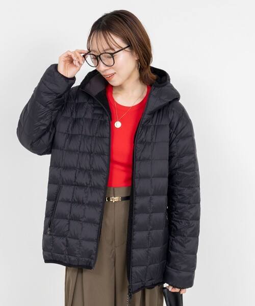NOLLEY’S（ノーリーズ）の「◇【WEB限定】【TAION/タイオン】ボア×ダウンフーミドル丈ダウン(リバーシブル)（ダウンジャケット/コート・レディース・ネイビー/ブラック・S/M）」の17枚目の写真
