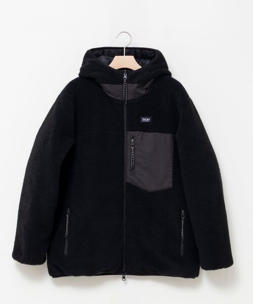 NOLLEY’S（ノーリーズ）の「◇【WEB限定】【TAION/タイオン】ボア×ダウンフーミドル丈ダウン(リバーシブル)（ダウンジャケット/コート・レディース・ネイビー/ブラック・S/M）」の19枚目の写真