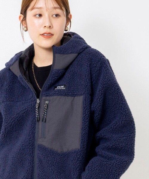 NOLLEY’S(ノーリーズ)の「【WEB&一部店舗限定色アイテム】【TAION/タイオン】ボア×ダウンフーミドル丈ダウン(リバーシブル)(ダウンジャケット/コート・レディース・ネイビー/ブラック/ライトグレー・S/M)」の11枚目の写真