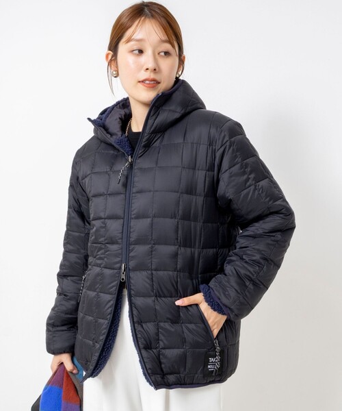 NOLLEY’S(ノーリーズ)の「【WEB&一部店舗限定色アイテム】【TAION/タイオン】ボア×ダウンフーミドル丈ダウン(リバーシブル)(ダウンジャケット/コート・レディース・ネイビー/ブラック/ライトグレー・S/M)」の16枚目の写真