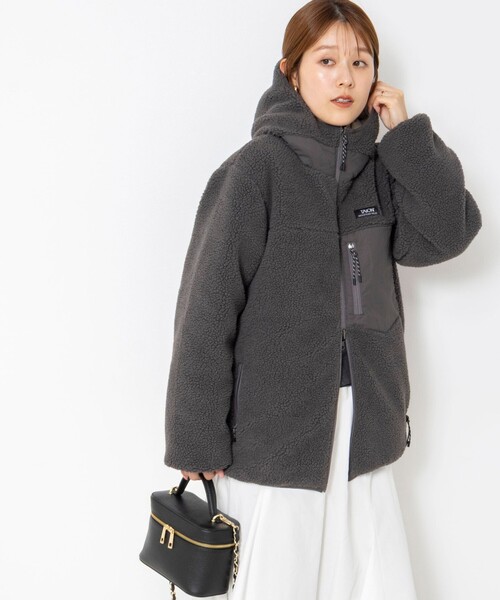 NOLLEY’S(ノーリーズ)の「【WEB&一部店舗限定色アイテム】【TAION/タイオン】ボア×ダウンフーミドル丈ダウン(リバーシブル)(ダウンジャケット/コート・レディース・ネイビー/ブラック/ライトグレー・S/M)」の22枚目の写真