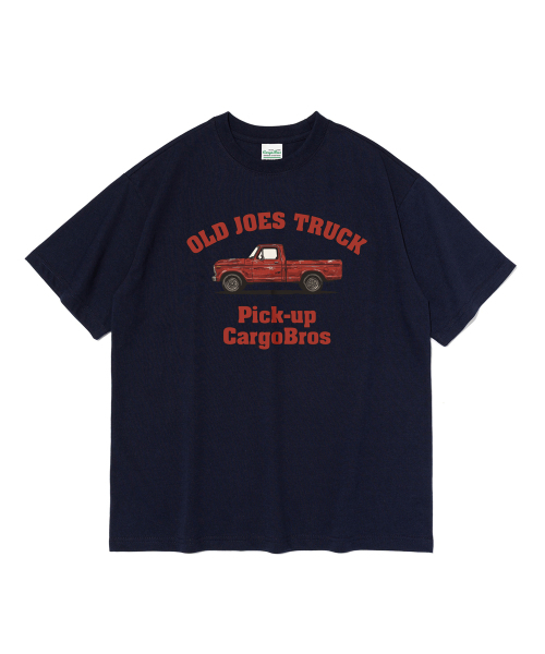 CARGOBROS(カーゴブロス)の「オールドジョスピックアップショートスリーブTシャツ(ネイビー)(Tシャツ/カットソー・メンズ・その他・SMALL/MEDIUM/LARGE/X-LARGE/2XL)」の1枚目の写真
