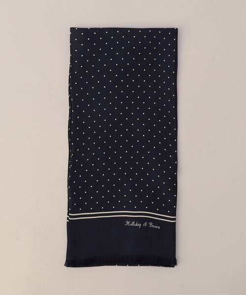 COMME CA MEN(コムサメン)の「Holliday&Brown ストール(ストール/ショール・メンズ・ネイビー・FREE)」の1枚目の写真