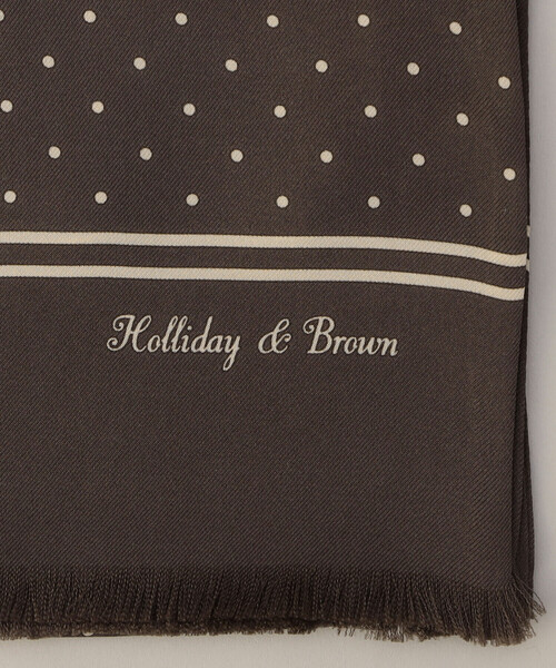 COMME CA MEN(コムサメン)の「Holliday&Brown ストール(ストール/ショール・メンズ・ネイビー・FREE)」の3枚目の写真