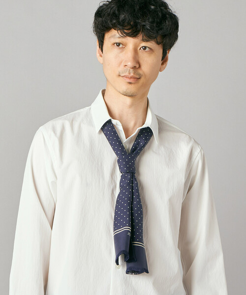 COMME CA MEN(コムサメン)の「Holliday&Brown ストール(ストール/ショール・メンズ・ネイビー・FREE)」の9枚目の写真