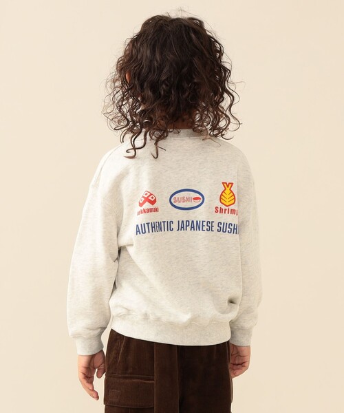 BEAMS mini(ビームスミニ)の「【WEB限定】たべもの プリント スウェット 2026FW(90~140cm)通園 通学 キッズ 公園(スウェット・キッズ・ホワイト系その他3/イエロー系その他4・120/110/100/90/140/130)」の2枚目の写真