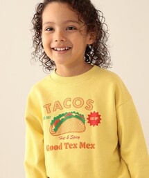 BEAMS mini | 【WEB限定】たべもの プリント スウェット 2026FW(90~140cm)通園 通学 キッズ 公園(スウェット)