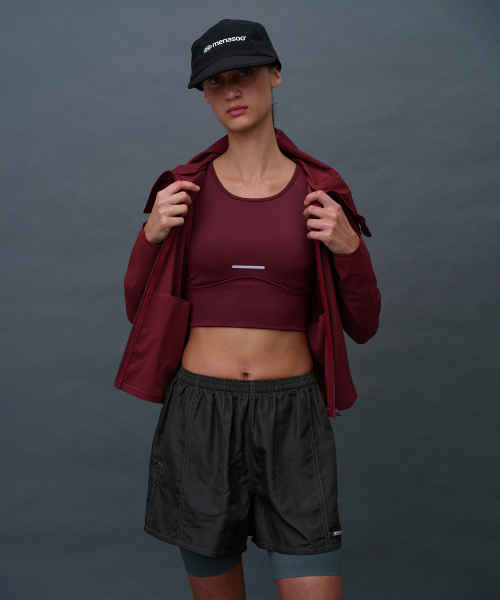 MENASOO(ミナス)の「Face Cover Zip Up Jersey_Red(ナイロンジャケット・レディース・レッド・SMALL/MEDIUM/LARGE/X-LARGE)」の12枚目の写真