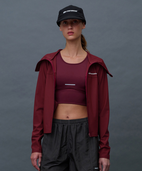 MENASOO(ミナス)の「Face Cover Zip Up Jersey_Red(ナイロンジャケット・レディース・レッド・SMALL/MEDIUM/LARGE/X-LARGE)」の16枚目の写真