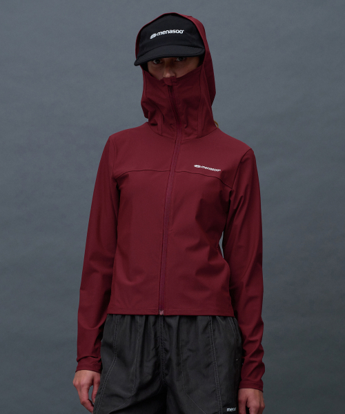 MENASOO(ミナス)の「Face Cover Zip Up Jersey_Red(ナイロンジャケット・レディース・レッド・SMALL/MEDIUM/LARGE/X-LARGE)」の18枚目の写真