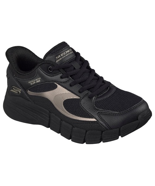SKECHERS(スケッチャーズ)の「ハンズフリー スリップインズ ボブスBフレックス ルミナス バイブズ(スニーカー・レディース・ホワイト/ブラック・23cm/23.5cm/24cm)」の1枚目の写真
