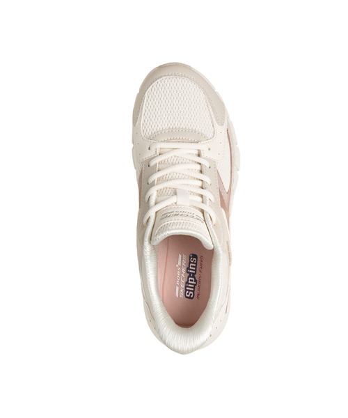 SKECHERS(スケッチャーズ)の「ハンズフリー スリップインズ ボブスBフレックス ルミナス バイブズ(スニーカー・レディース・ホワイト/ブラック・23cm/23.5cm/24cm)」の3枚目の写真