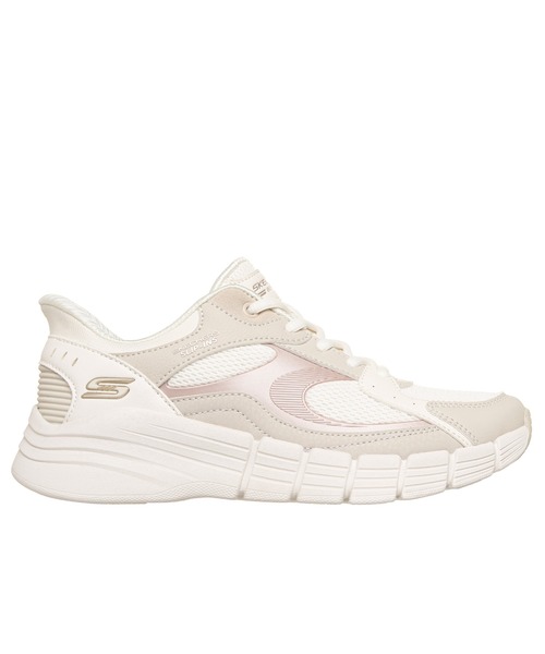 SKECHERS(スケッチャーズ)の「ハンズフリー スリップインズ ボブスBフレックス ルミナス バイブズ(スニーカー・レディース・ホワイト/ブラック・23cm/23.5cm/24cm)」の4枚目の写真