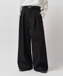 Lui's（ルイス）の「【Neucon】2-TUCK WIDE STRAIGHT SLACKS   2タックワイドストレートスラックスパンツ（スラックス）」