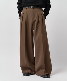 Lui's（ルイス）の「【Neucon】2-TUCK WIDE STRAIGHT SLACKS   2タックワイドストレートスラックスパンツ（スラックス）」
